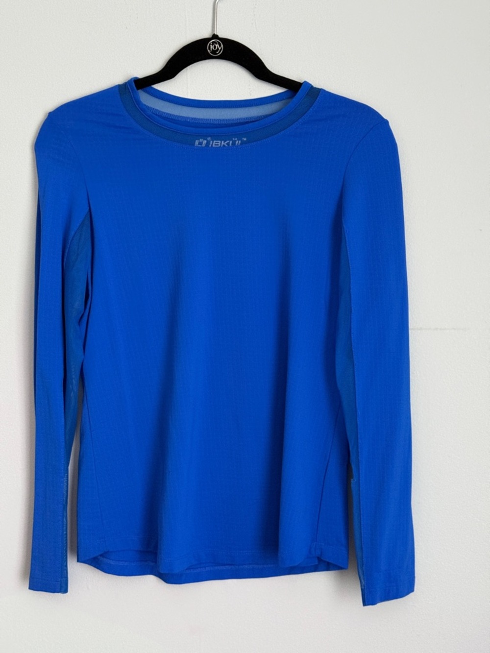 IBKUL Long Sleeve Crewneck Top in Cobalt Blue